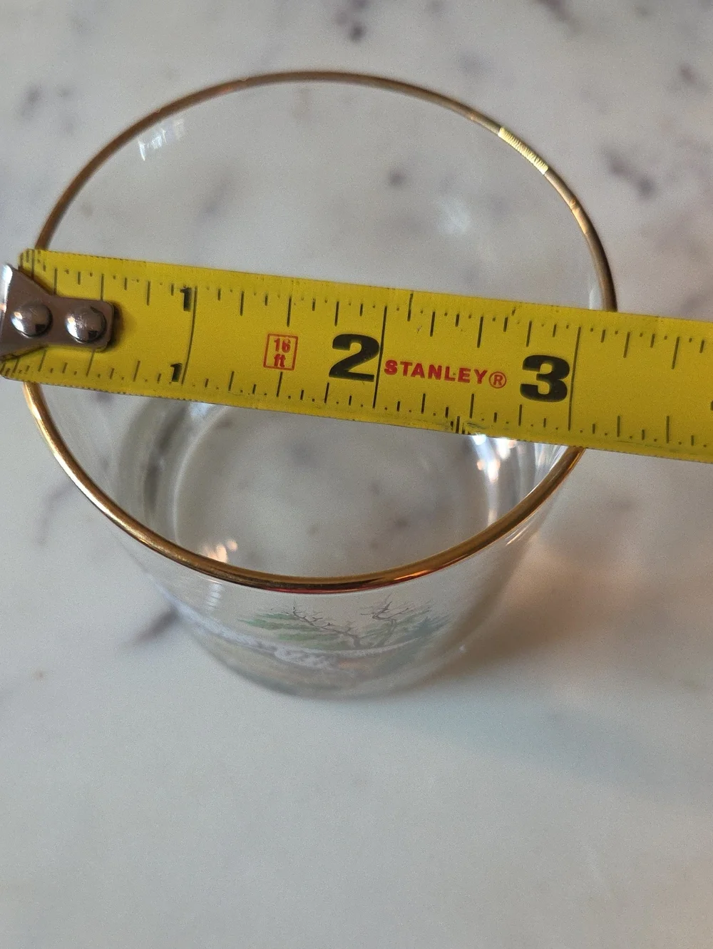 Anchor Hocking Hunting Dogs Gold Rim 